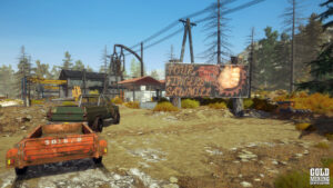 Gold Mining Simulator gameplay screenshot showing Mining site