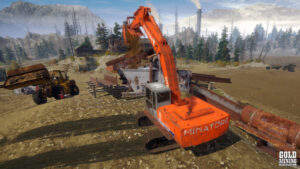 Gold Mining Simulator in-game screenshot showing Cranes